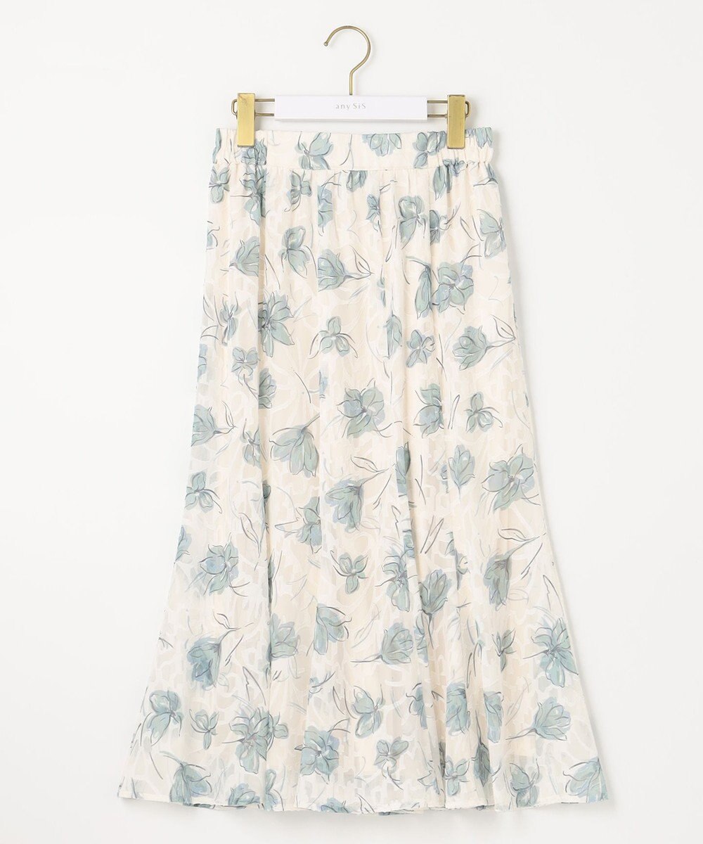 ANY SIS 【2WAY】ペイントフラワー スカート 