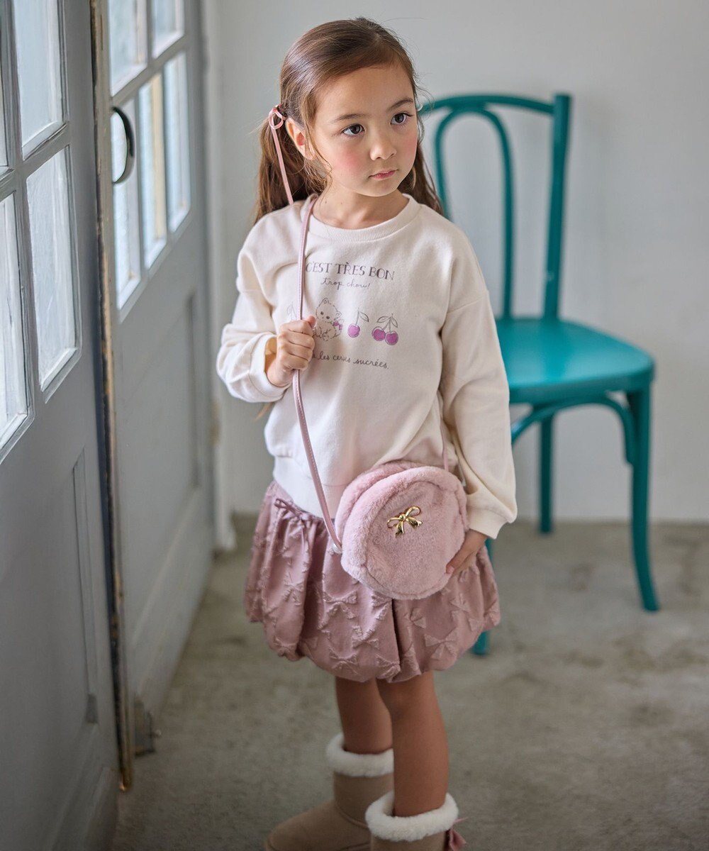 ANY KIDS フェイクファーポシェット 