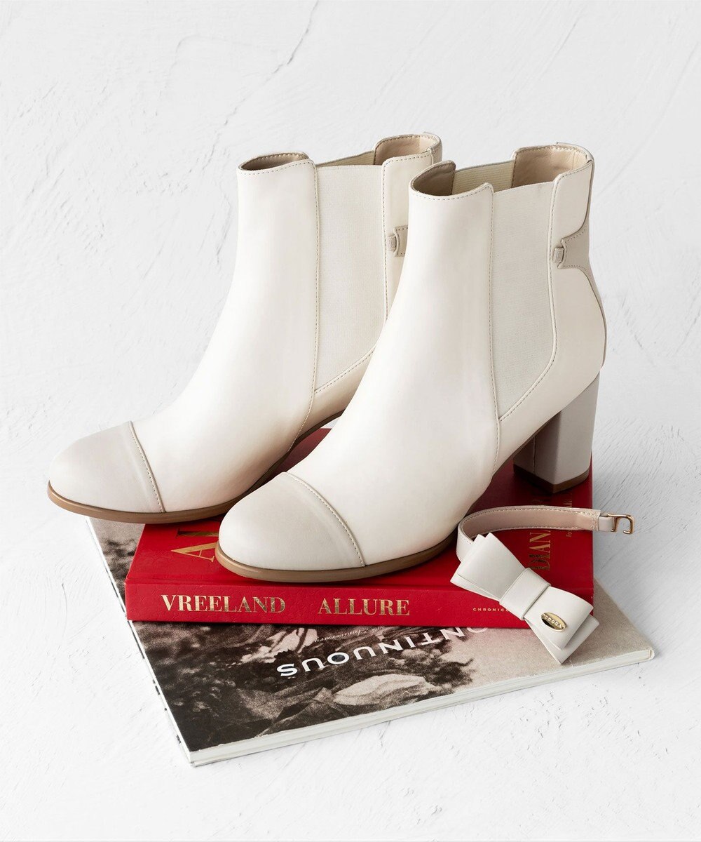 TOCCA RIBBON SIDEGORE BOOTS リボンが外せる2WAYブーツ 