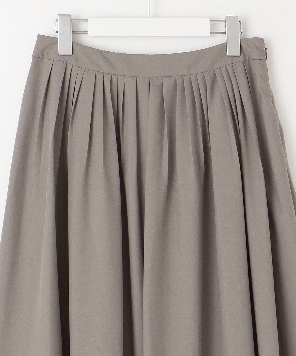 J.PRESS LADIES 【洗える】ソフトブロード ランダムタック スカート 