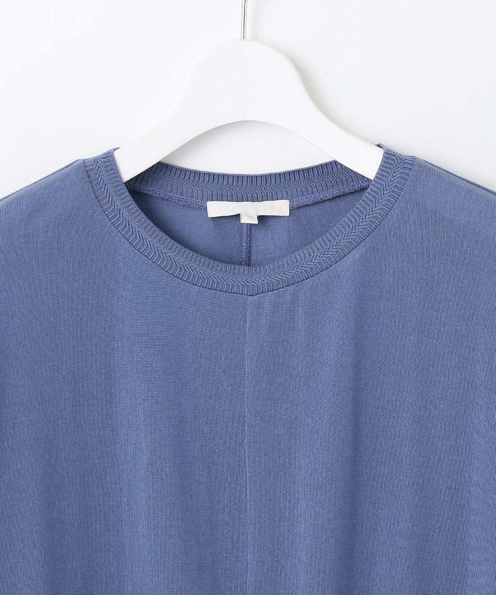 自由区 【カタログ掲載・接触冷感・UVケア・洗える】ドレーピードルマンスリーブ ニットソー 