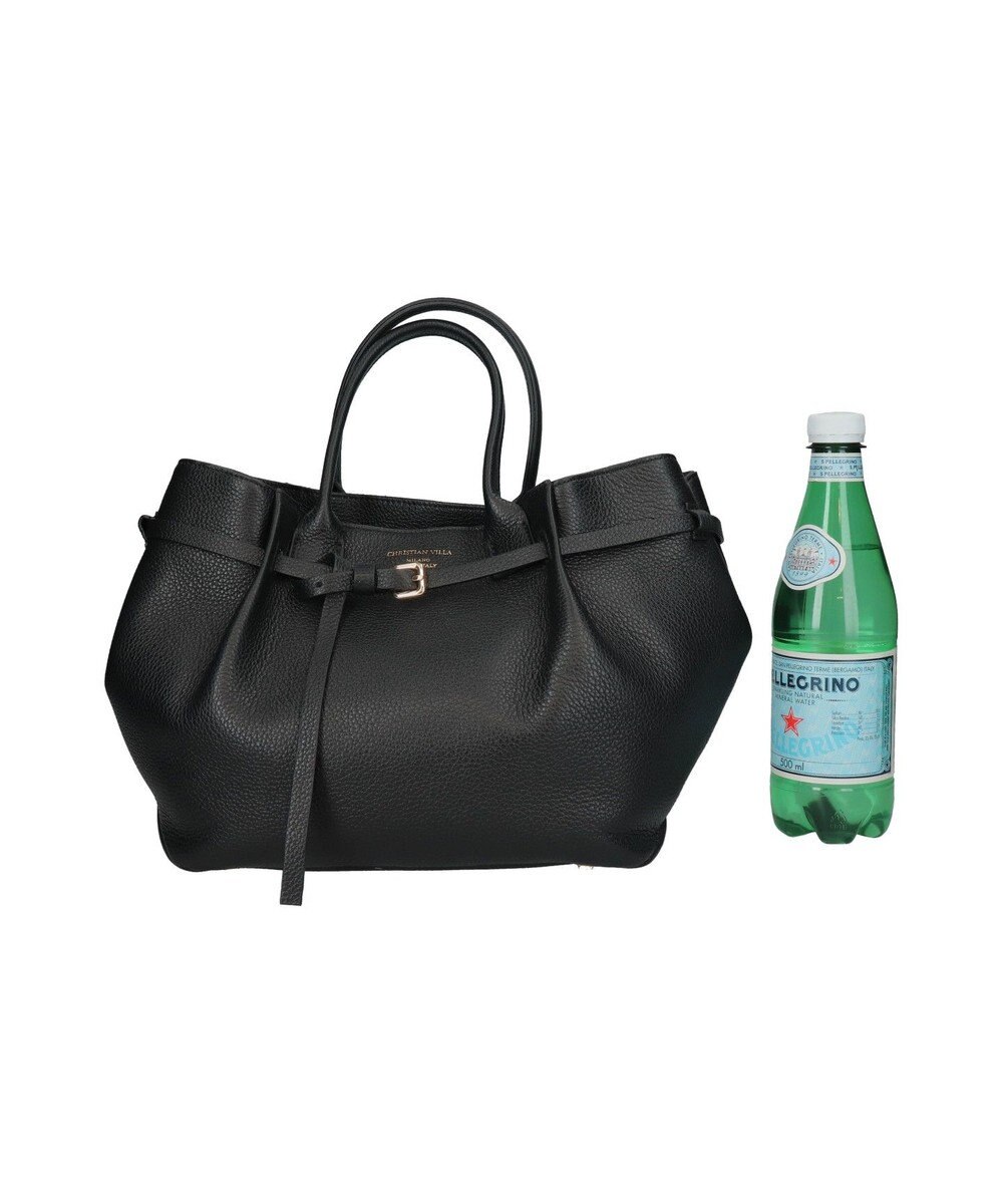 INTER-CHAUSSURES 【CHRISTIAN VILLA】シュリンクレザーハンドバッグ 