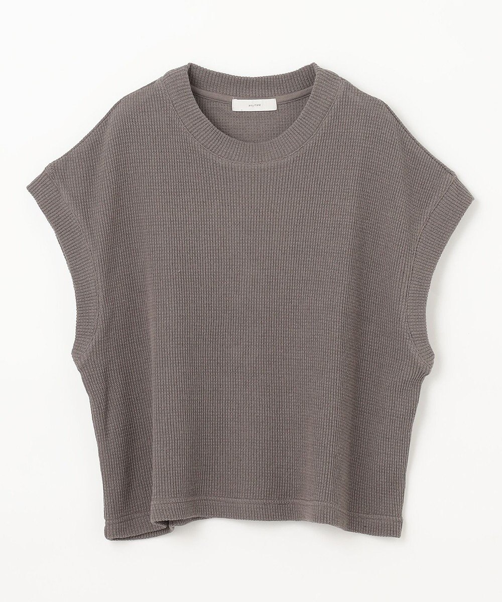 ANY 【洗濯機可】フレンチスリーブニットソー 