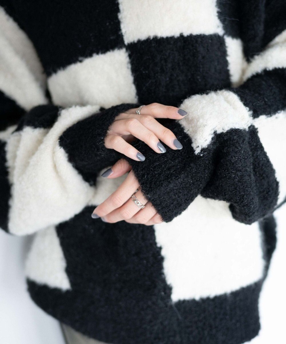 WEGO 幾何学柄ニットプルオーバー 