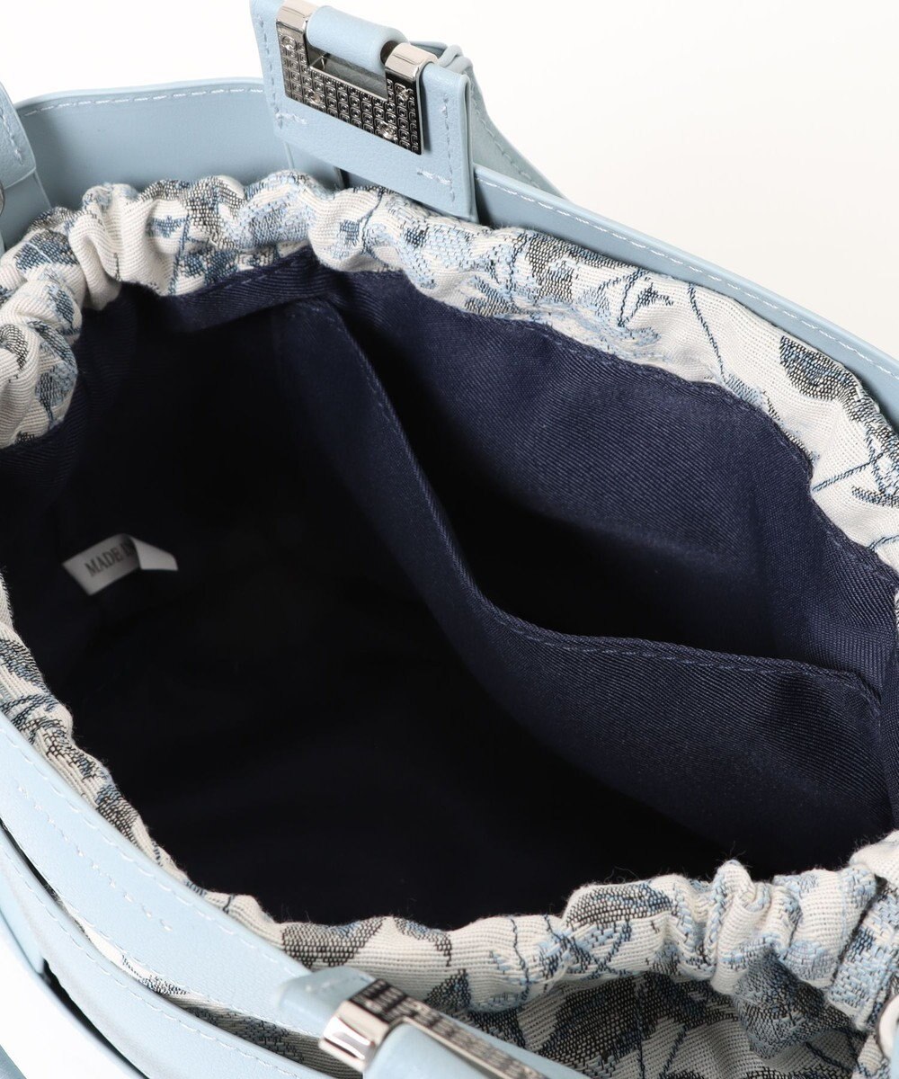 style code 【MERCURYDUO/マーキュリーデュオ】軽量メッシュ　花柄巾着付ミニトートバッグ 