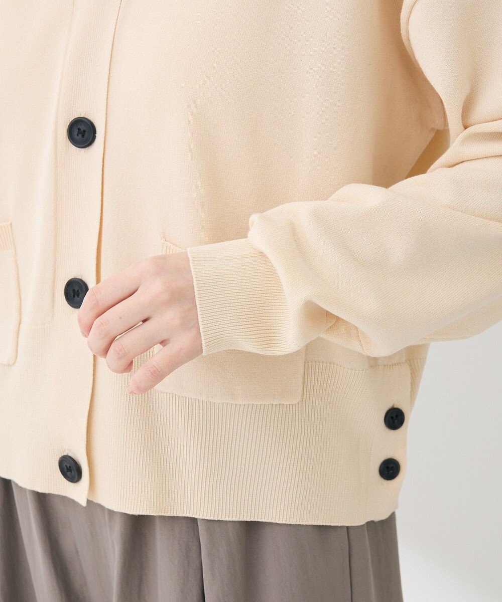 Green Parks ポケット付コンパクトカーディガン 