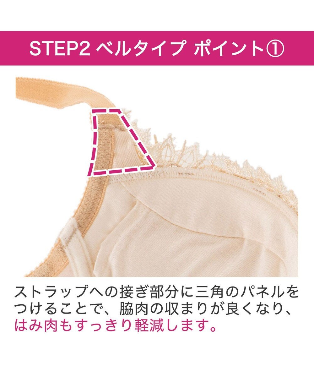 BRADELIS New York 【BRADELIS New York/ 育乳ブラ・STEP2 寄せる】ベルステップ2ブラ24S1 