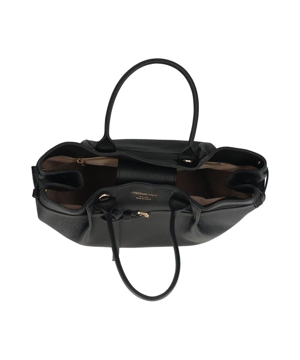 INTER-CHAUSSURES 【CHRISTIAN VILLA】シュリンクレザーハンドバッグ 