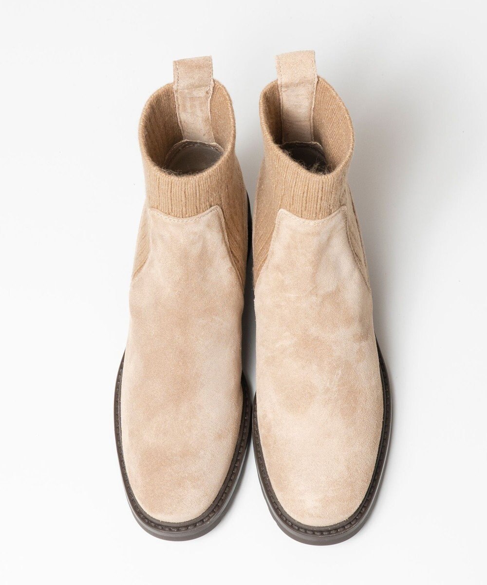 BONTRE 【UNISA/ウニサ】リブニットショートブーツ 