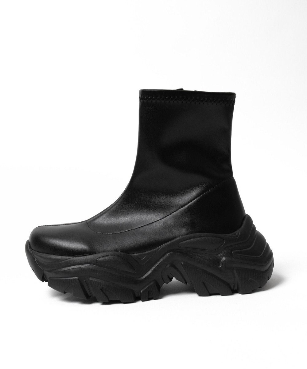 WEGO 厚底スニーカーソールショートブーツ 