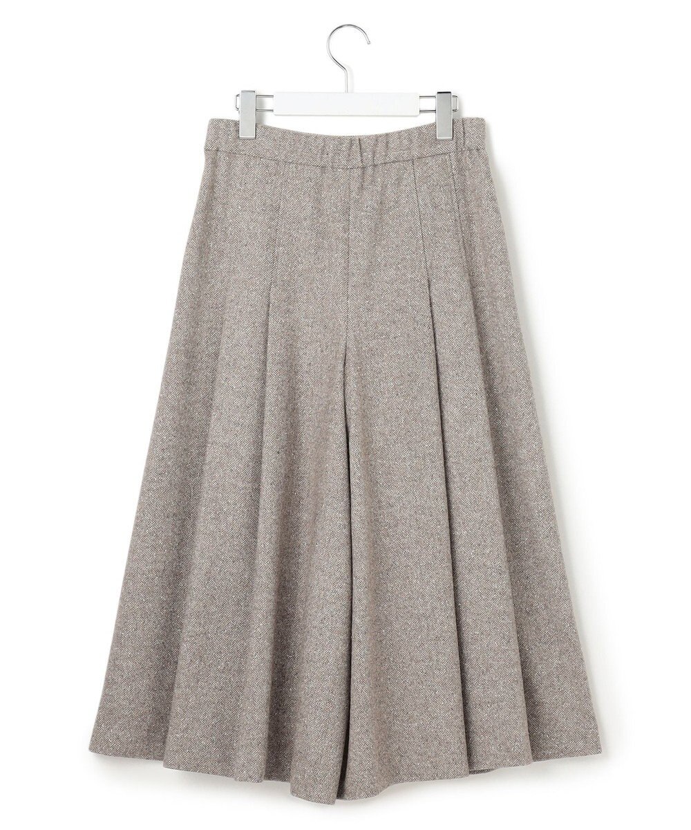 23区 シルクネップヘリンボーン ガウチョ パンツ 