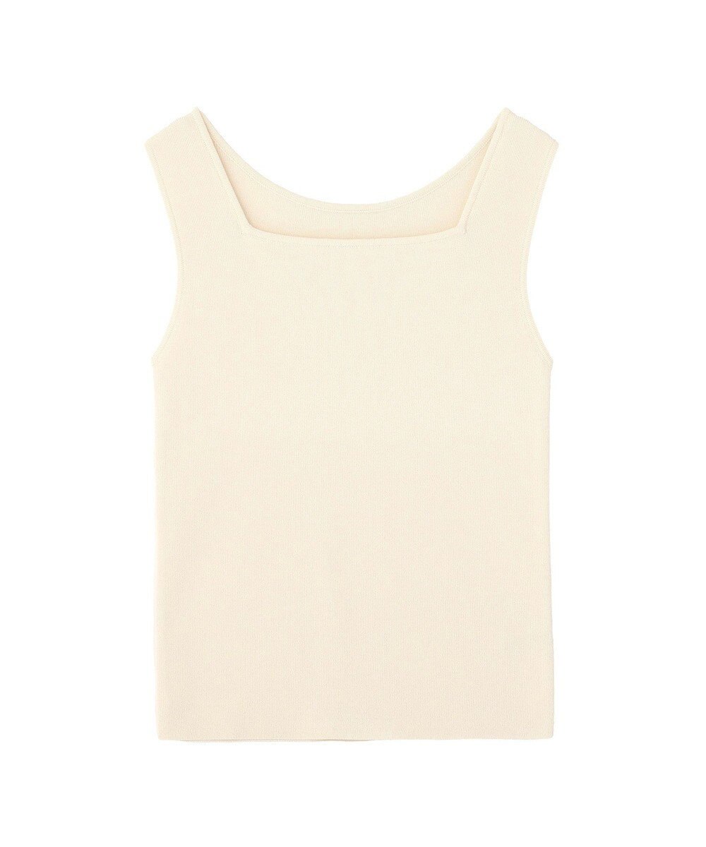 YECCA VECCA 2wayスクエアノースリーブニット 