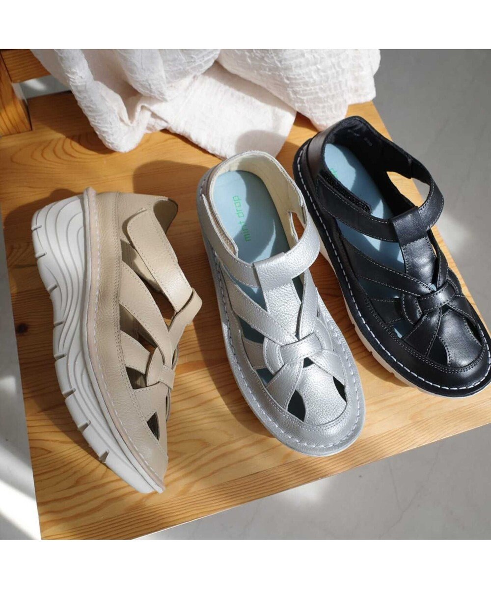 Pointer 本革編み込みグルカサンダル 