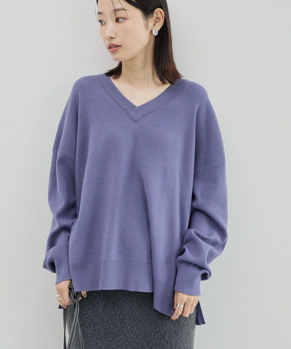 AMERICAN HOLIC バイパチVネックニットプルオーバー 