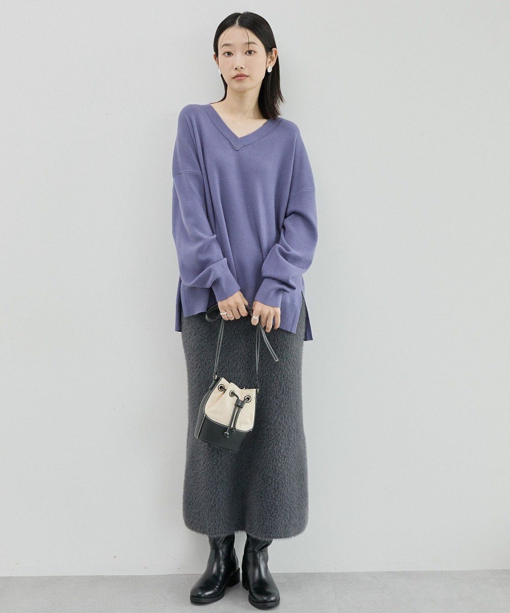 AMERICAN HOLIC バイパチVネックニットプルオーバー 