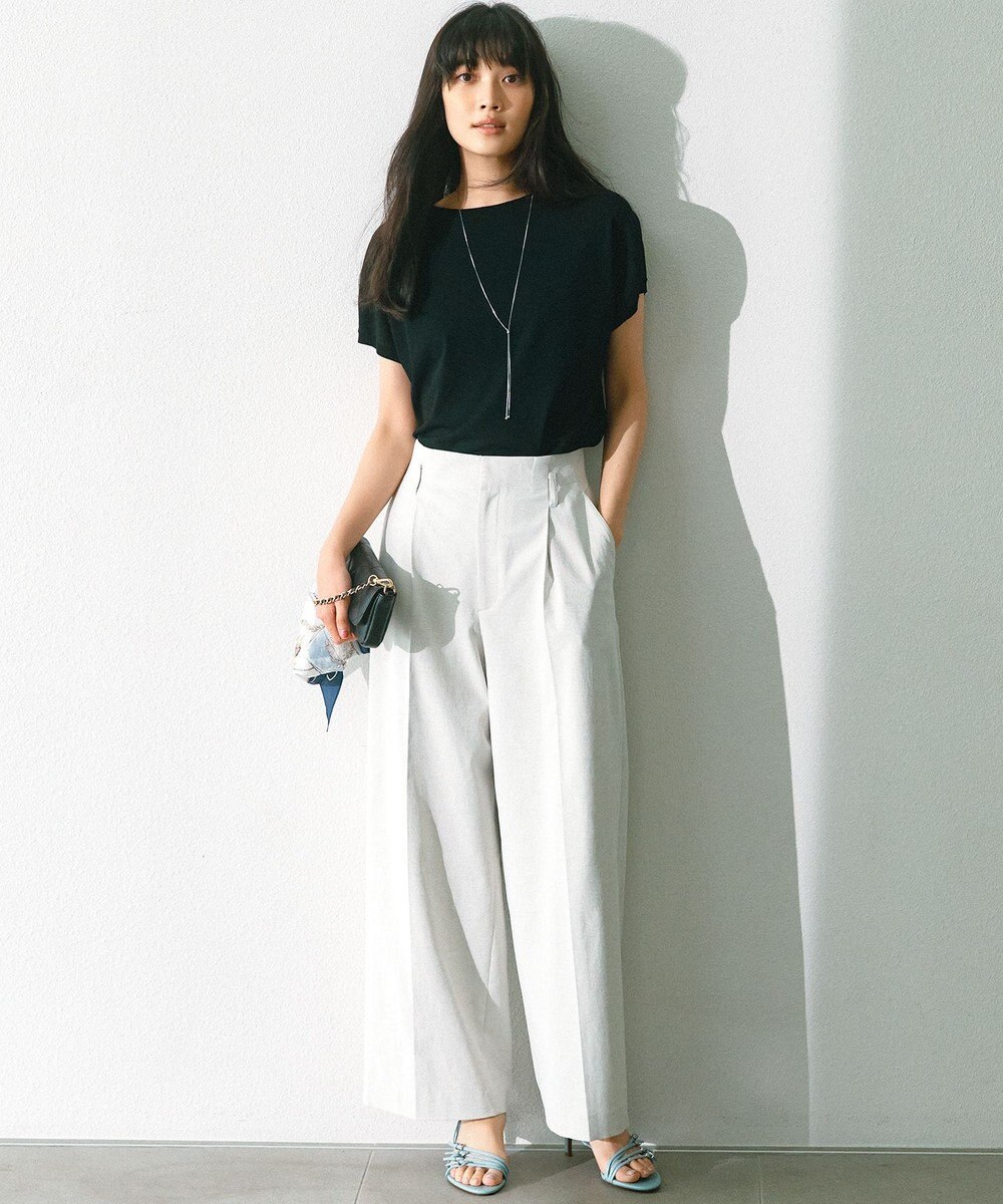 23区 L 【新色追加/VERY5月号掲載】レーヨンポリエステルストレッチ プルオーバー ニット 