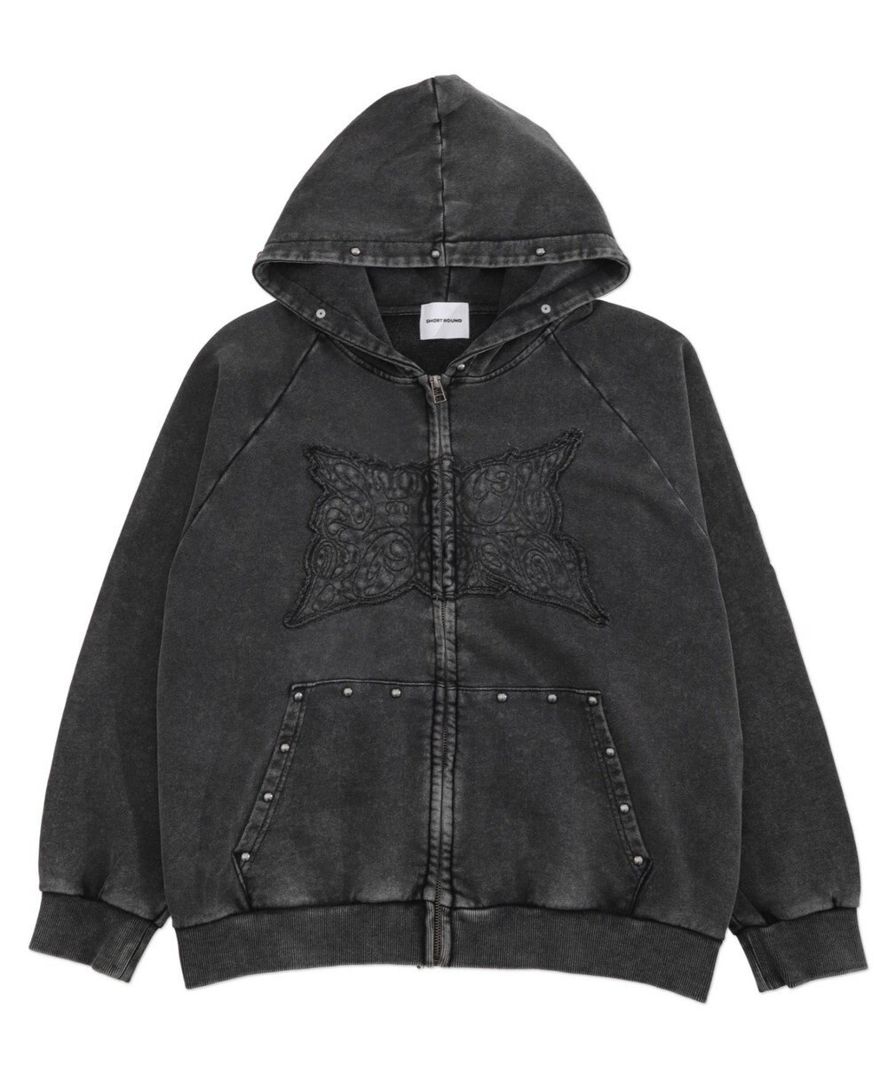 WEGO パウダーブリーチスタッズZIPパーカー 