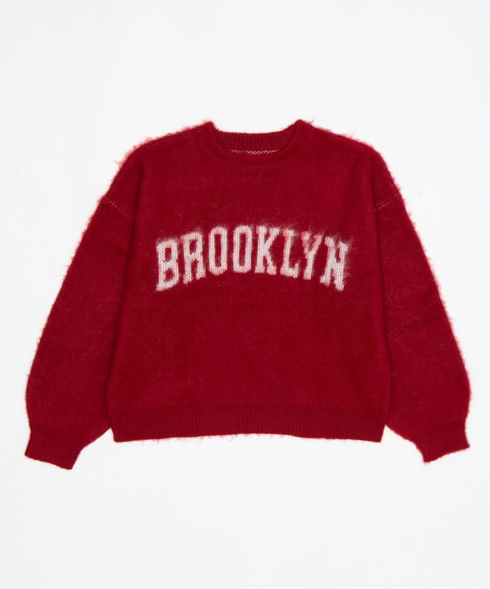 WEGO モヘアタッチBROOKLYNロゴニット 