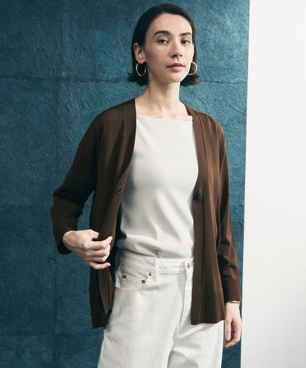 UNFILO [新色追加/WEB限定カラー]スゴ機能美ニット スクエア キャミソール 