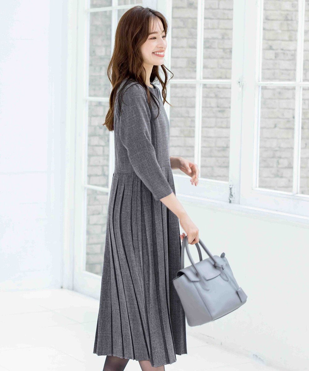 Tiaclasse 【洗える】プリーツワンピース 