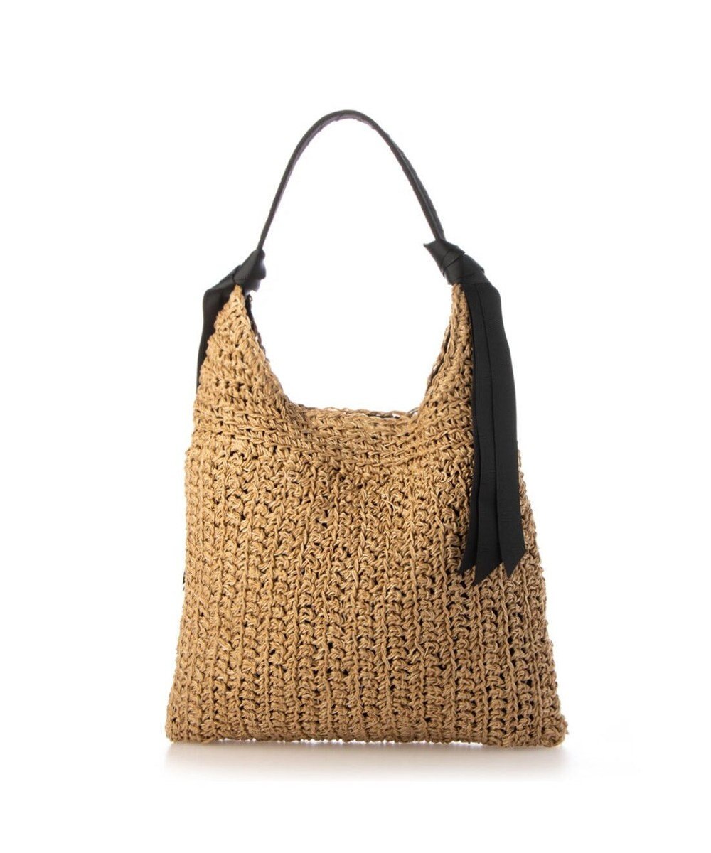 UNBILLION カシュカシュ cachecache / 下がりグログラン柄編みトートバッグ 