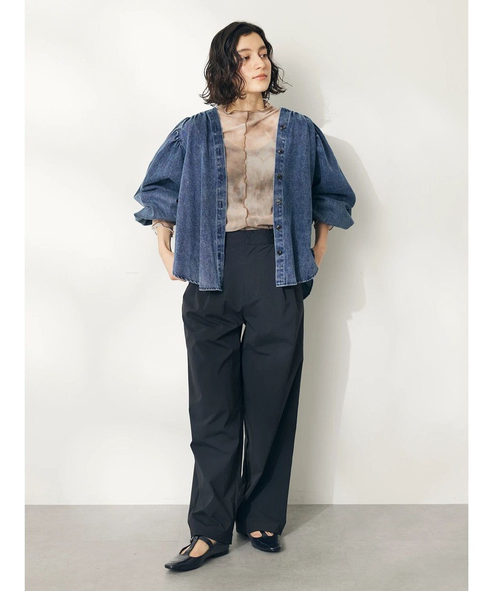 CRAFT STANDARD BOUTIQUE デニムギャザーヨークブラウス 