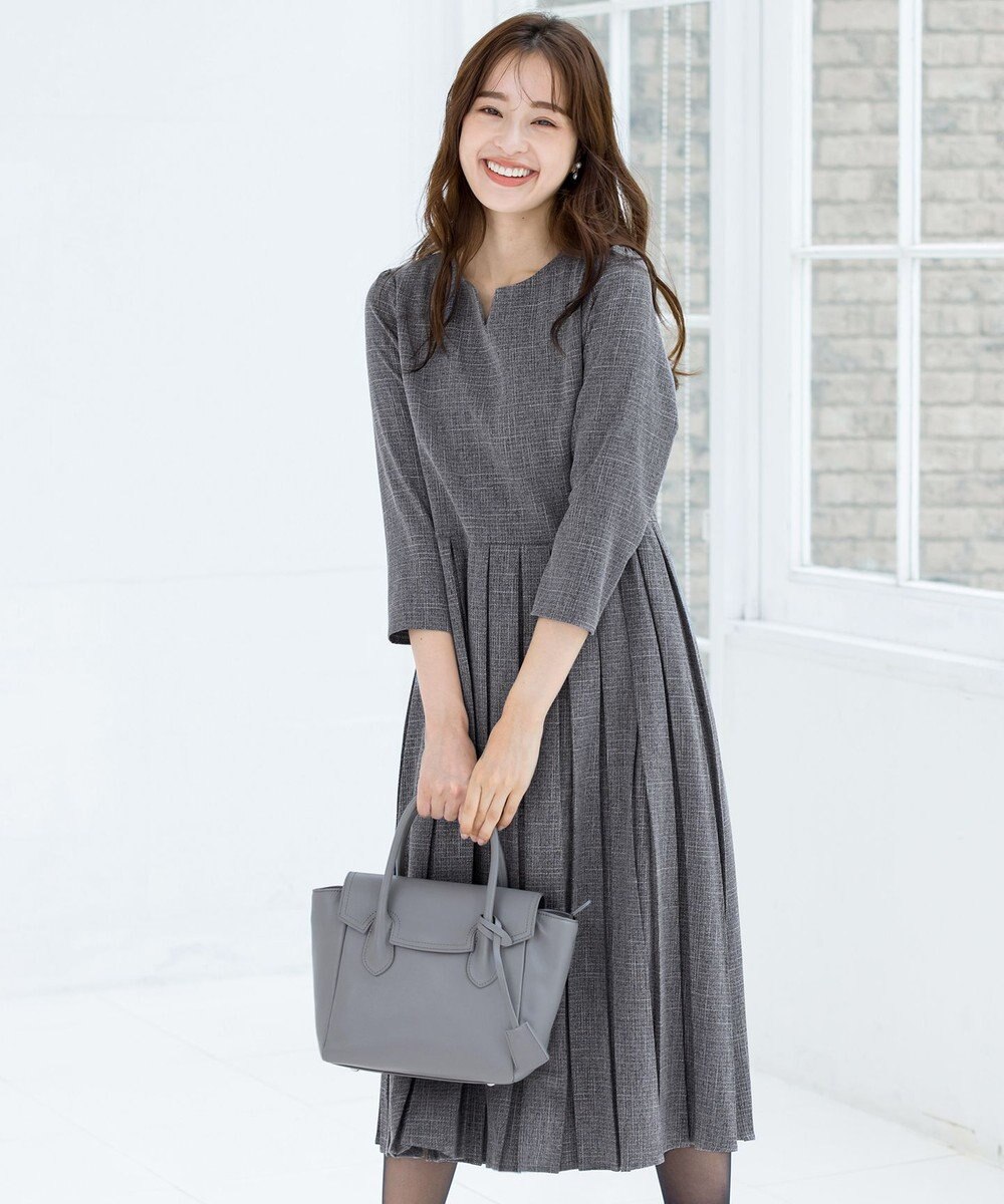 Tiaclasse 【洗える】プリーツワンピース 