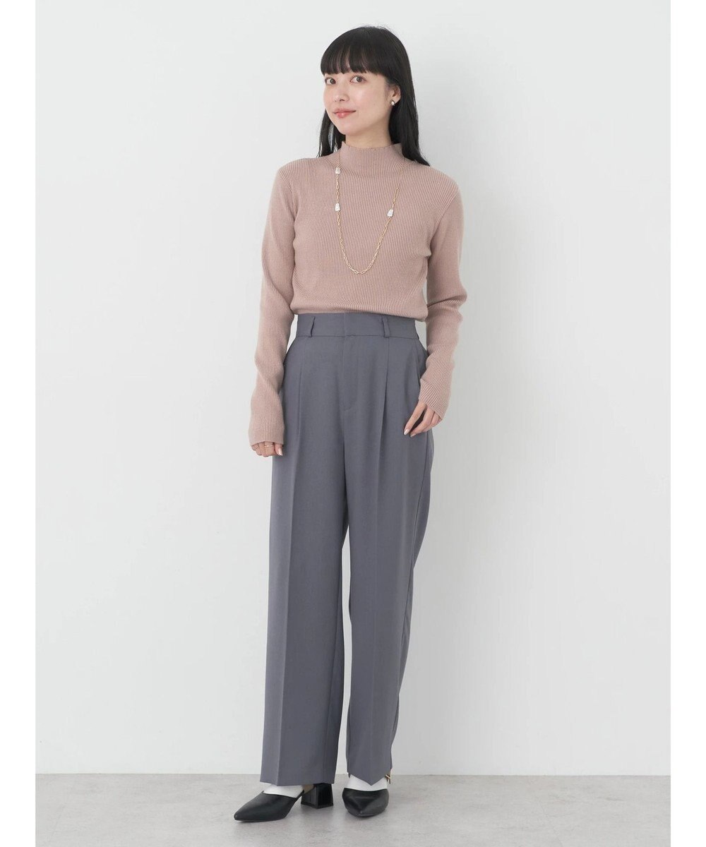 earth music&ecology ハイネックラメニットプルオーバー 