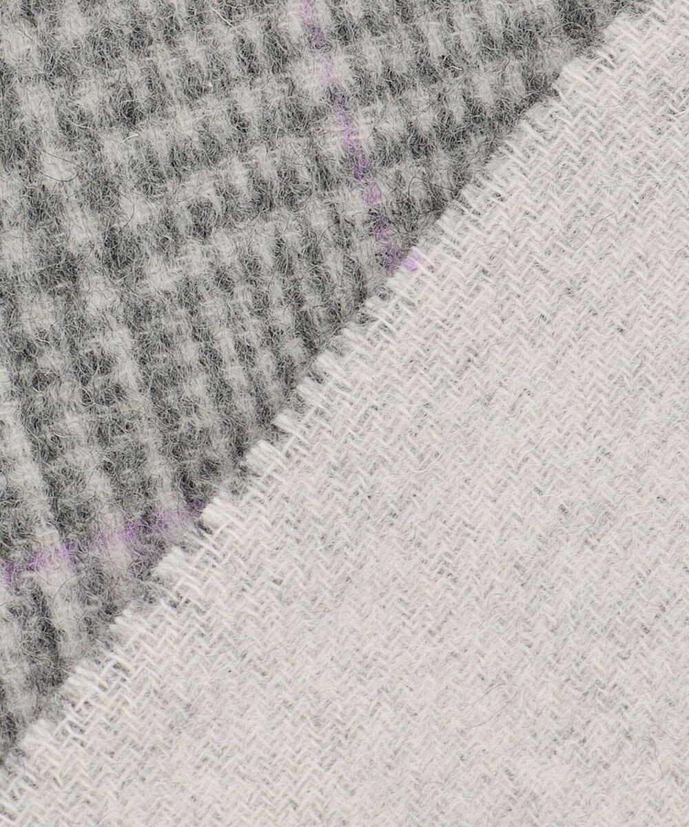 自由区 ウールカシミヤリバーシブル ストール 