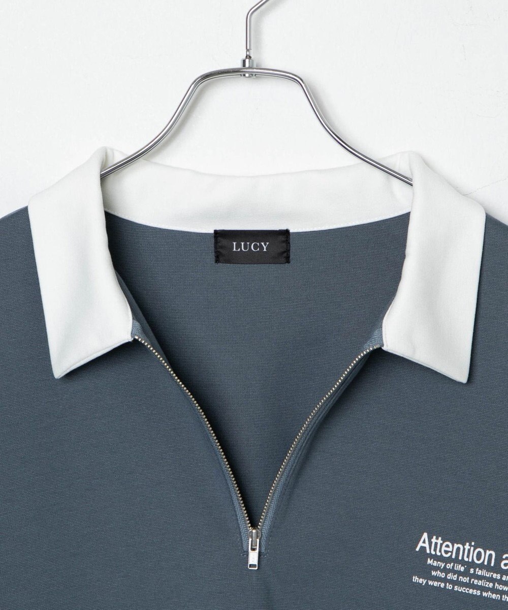 WEGO ドルマンポンチハーフジップロンT 