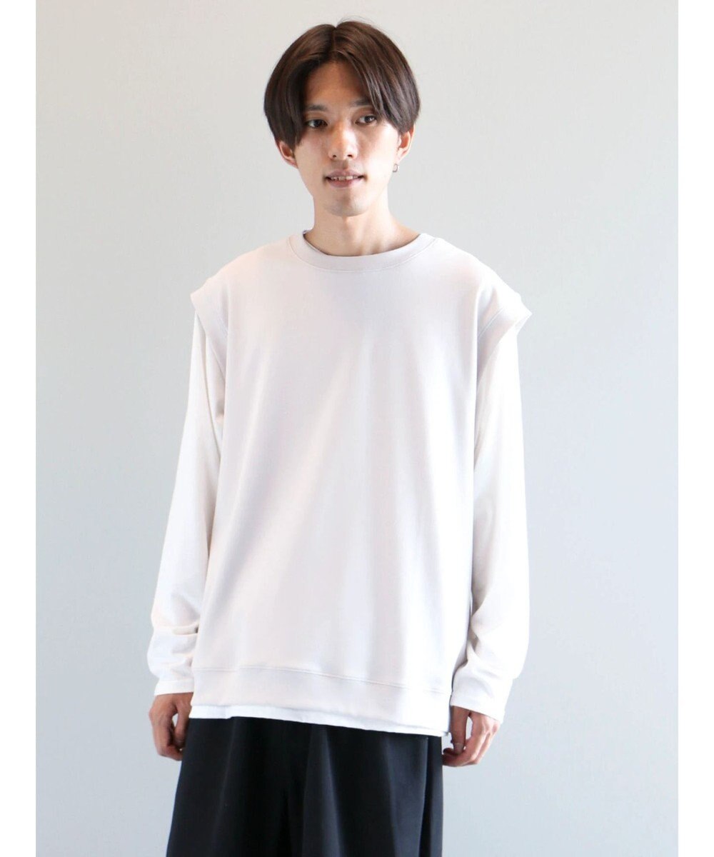 CRAFT STANDARD BOUTIQUE 梨地カットベスト＋Ｌ／Ｓ　ＴＥＥーＳＥＴ 