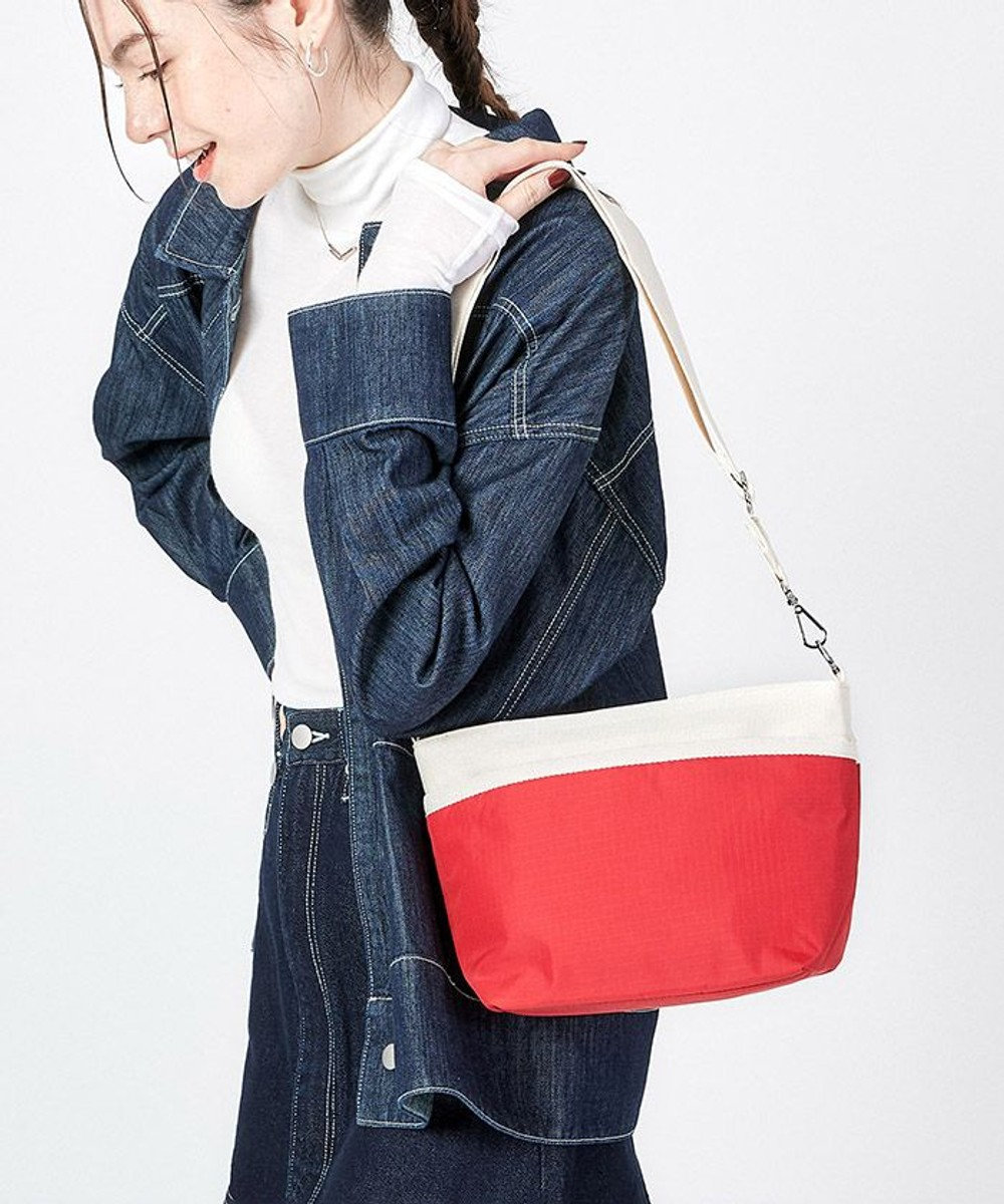 LeSportsac SMALL BUCKET BAG/ロージーレッド/サンドバー ロージーレッド/サンドバー