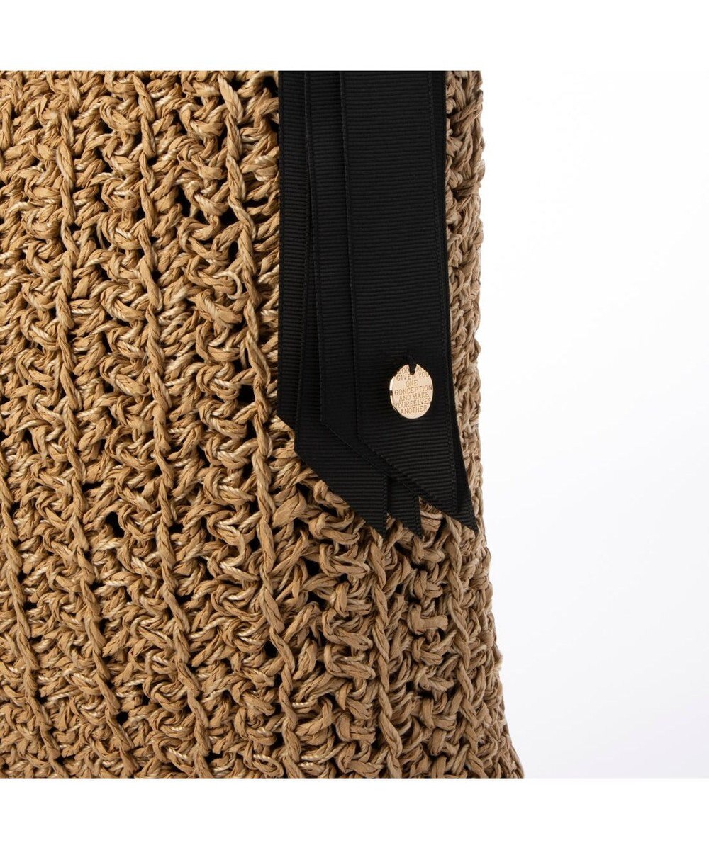 UNBILLION カシュカシュ cachecache / 下がりグログラン柄編みトートバッグ 