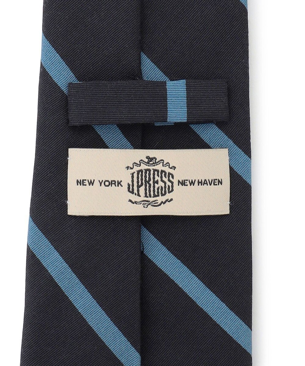 J.PRESS MEN ハンドプリントポプリンレジメンタル ネクタイ 