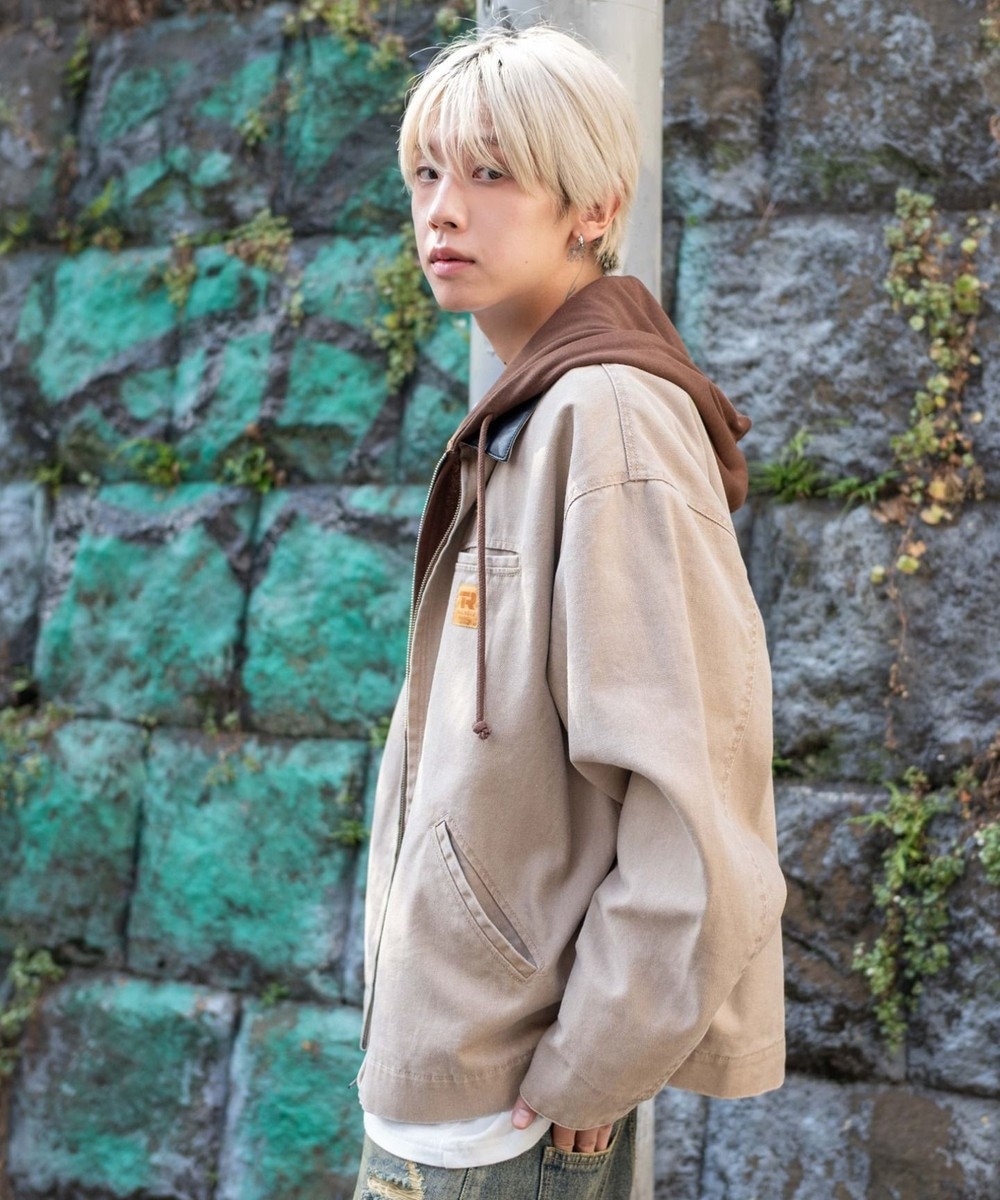 WEGO 【25年秋冬新作/MLサイズ展開】ワーカーズZIPジャケット 