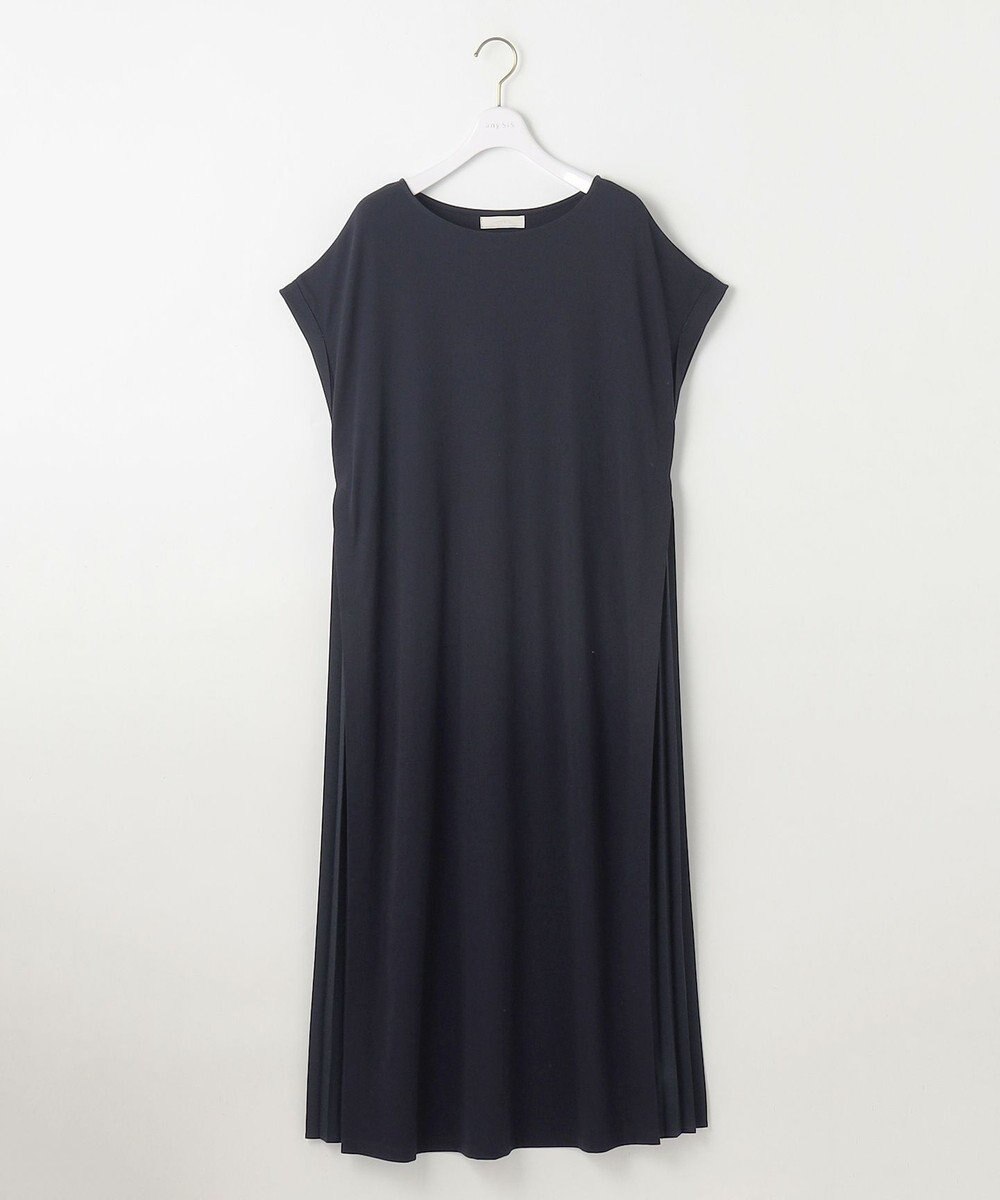 ANY SIS S 【接触冷感・UVカット・洗える】ハイストレッチスムースサイドプリ－ツ ワンピース 