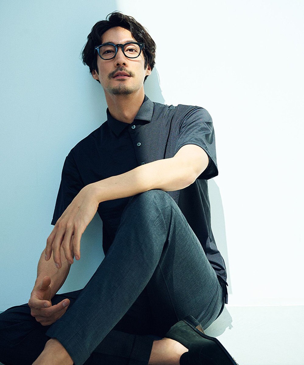 GOTAIRIKU ロングセラー【洗える/折り目加工/シワになりにくい/ウエストアジャスター】ウォッシャブル サマーウール100％パンツ_限定色(ノータック)25年モデル 