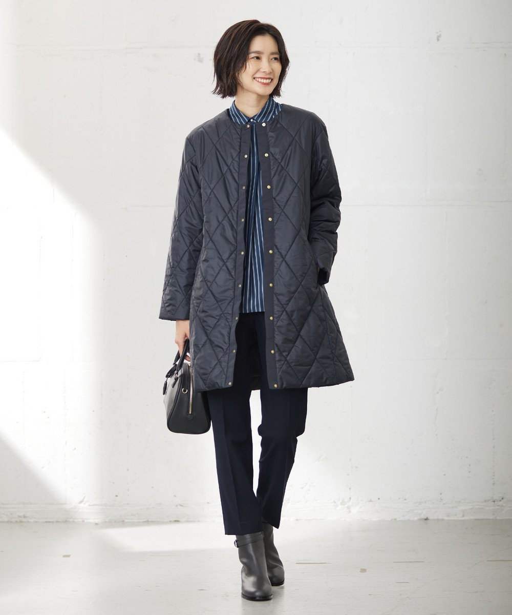 J.PRESS LADIES L 【WEB限定カラーあり・洗える】T/Rアルガンシルク テーパード パンツ 