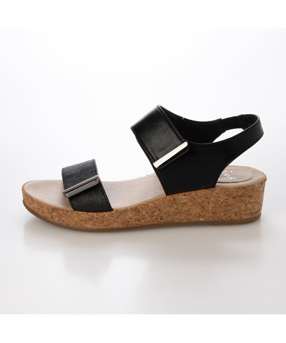 ing <ing>ダブルベルトウエッジサンダル 