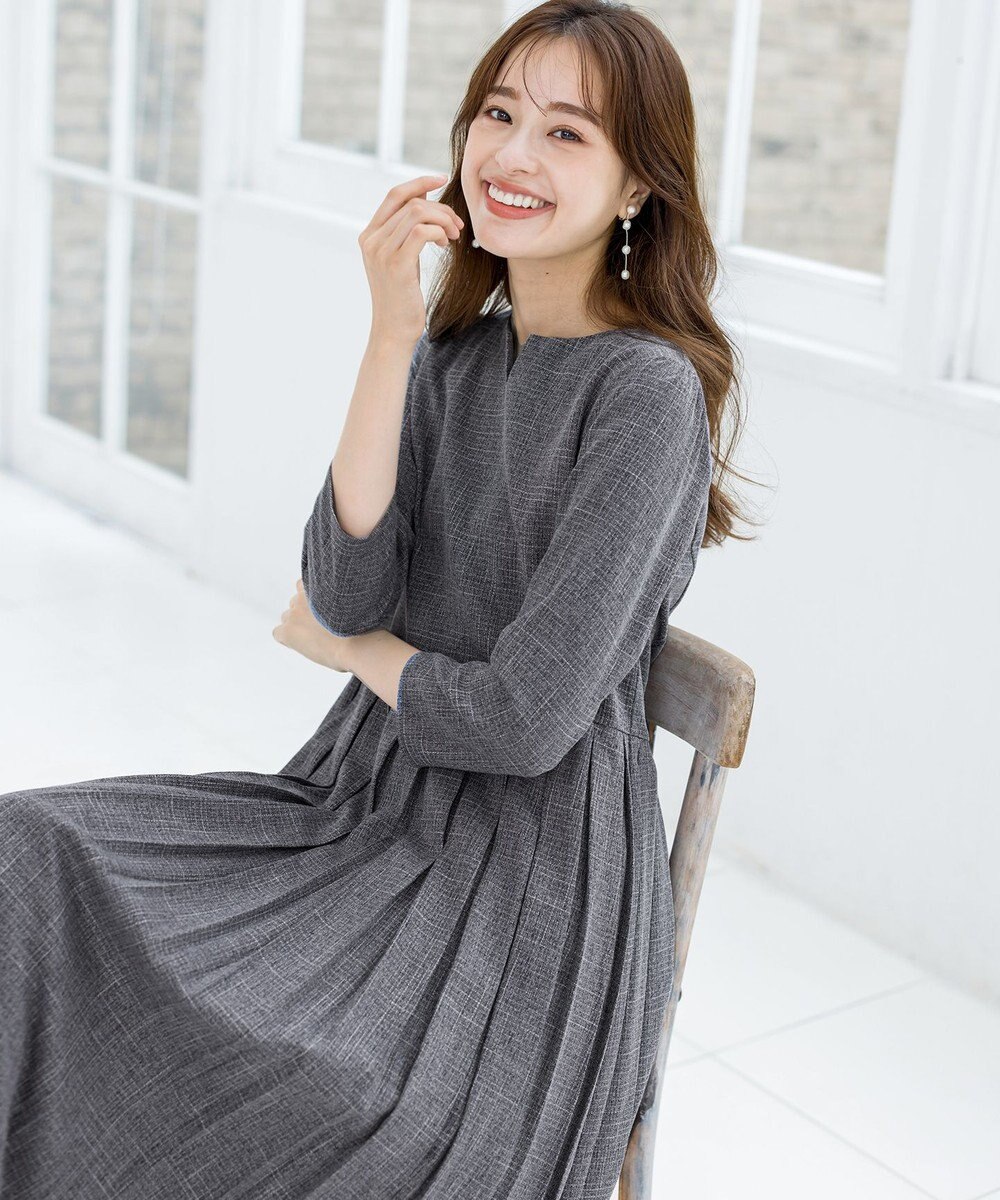 Tiaclasse 【洗える】プリーツワンピース 