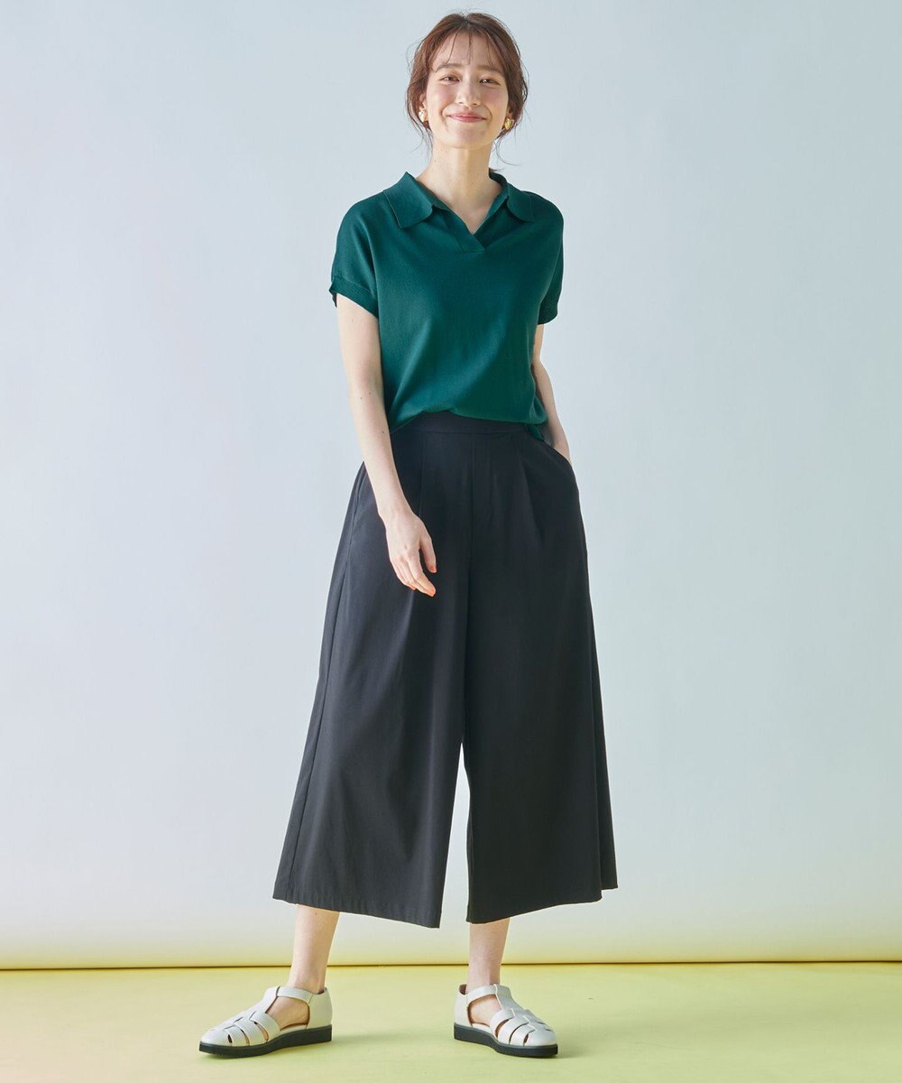 ANY 【接触冷感/UVケア/アンチピリング】クールタッチスキッパーニット 