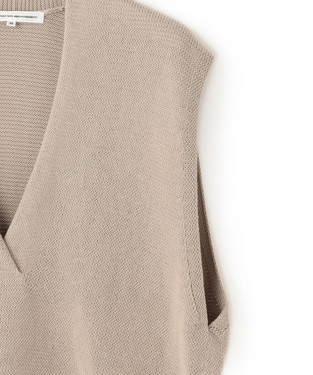 23区 S 【洗える】コットンコード ニットベスト 