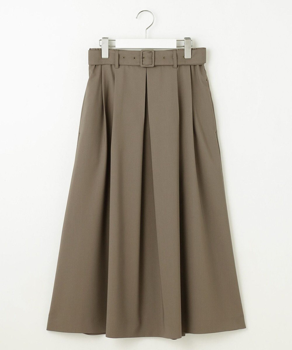 自由区 【洗える】ストレッチライトツイル スカート 