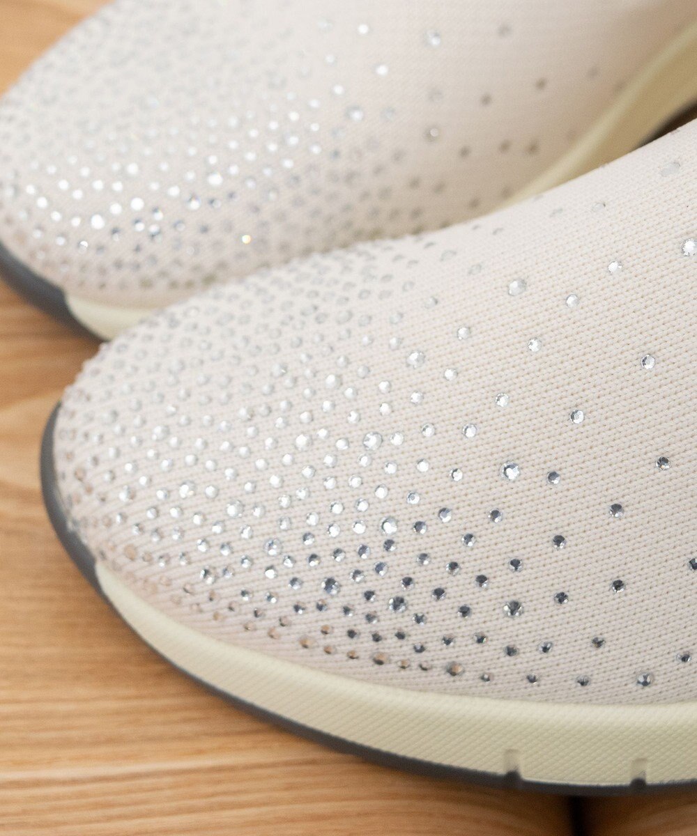 Bridget Birkin 【Round About】ラインストーンアクセントスリッポンスニーカー 