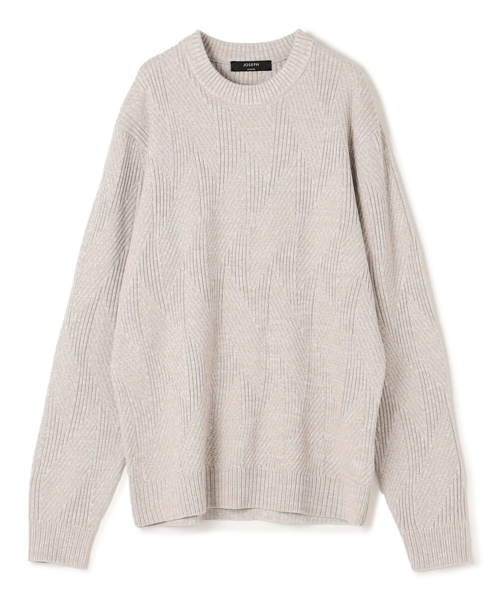 JOSEPH HOMME 新柄【洗える】シルクバルキー  クルーネックニット 