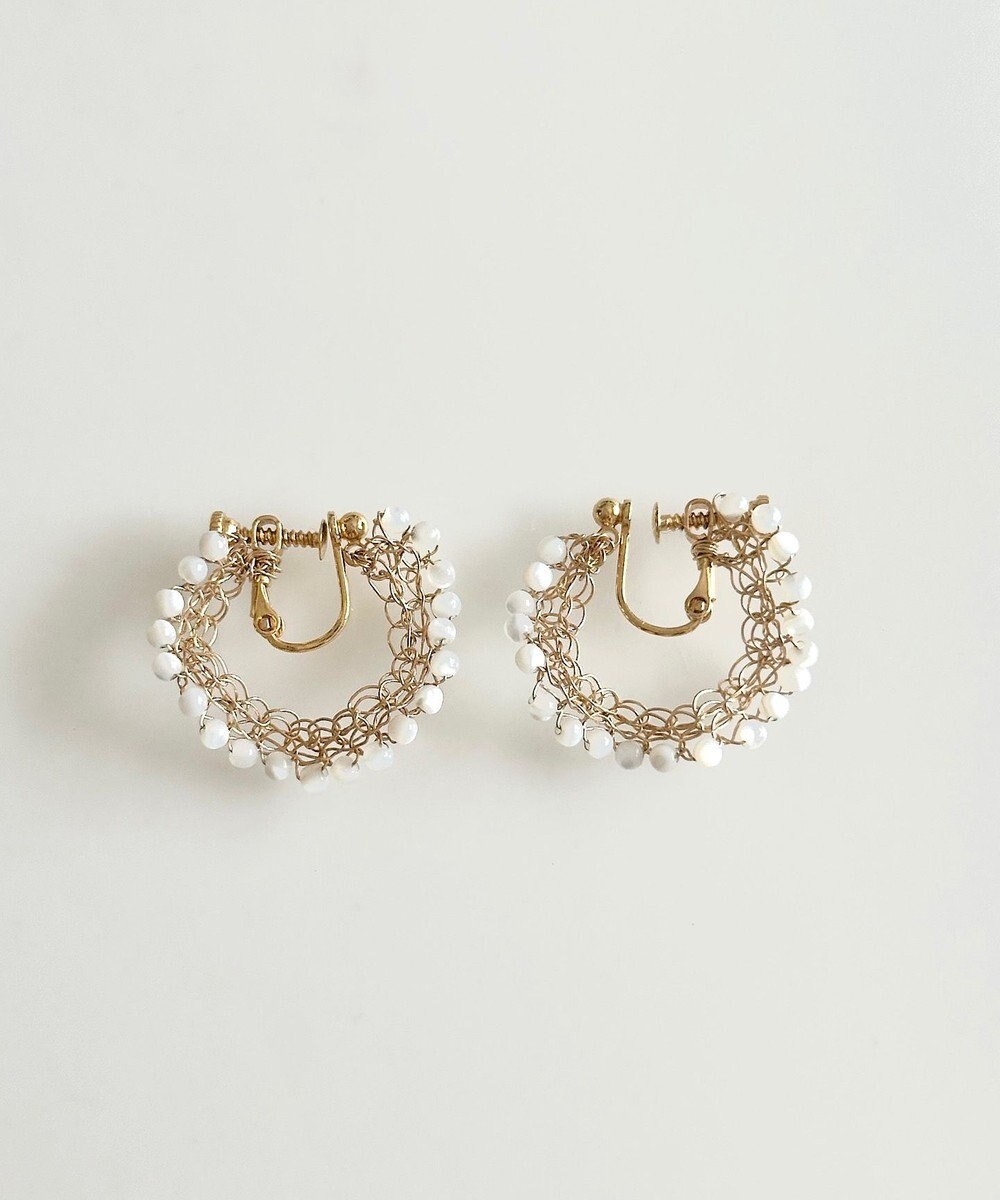 CASUMINO sweet pie mini 白蝶貝イヤリング 