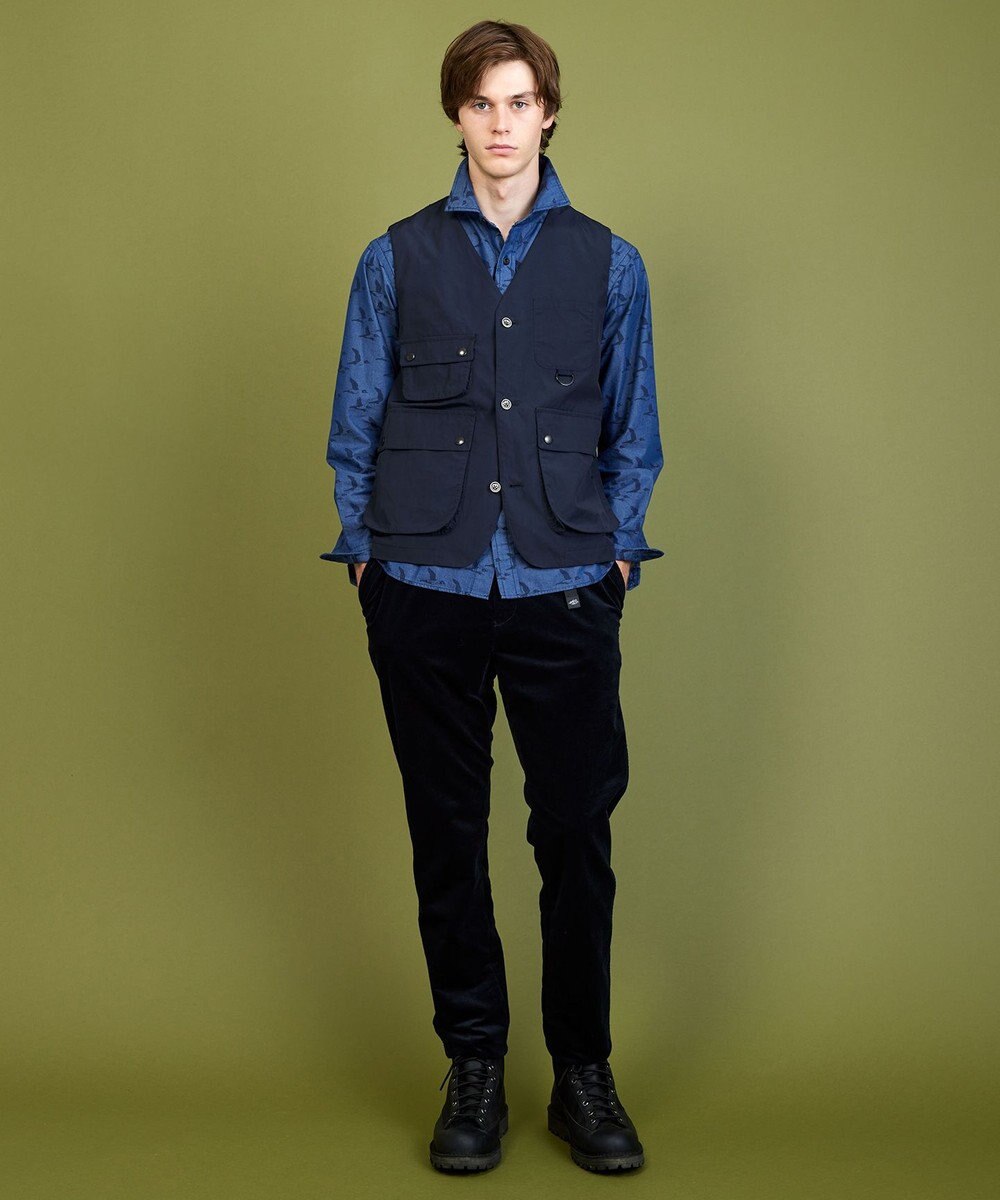 JOSEPH ABBOUD MOUNTAIN 【軽量・テ―ム・ヤルビーコラボ】プリント ワックスクロス ベスト 