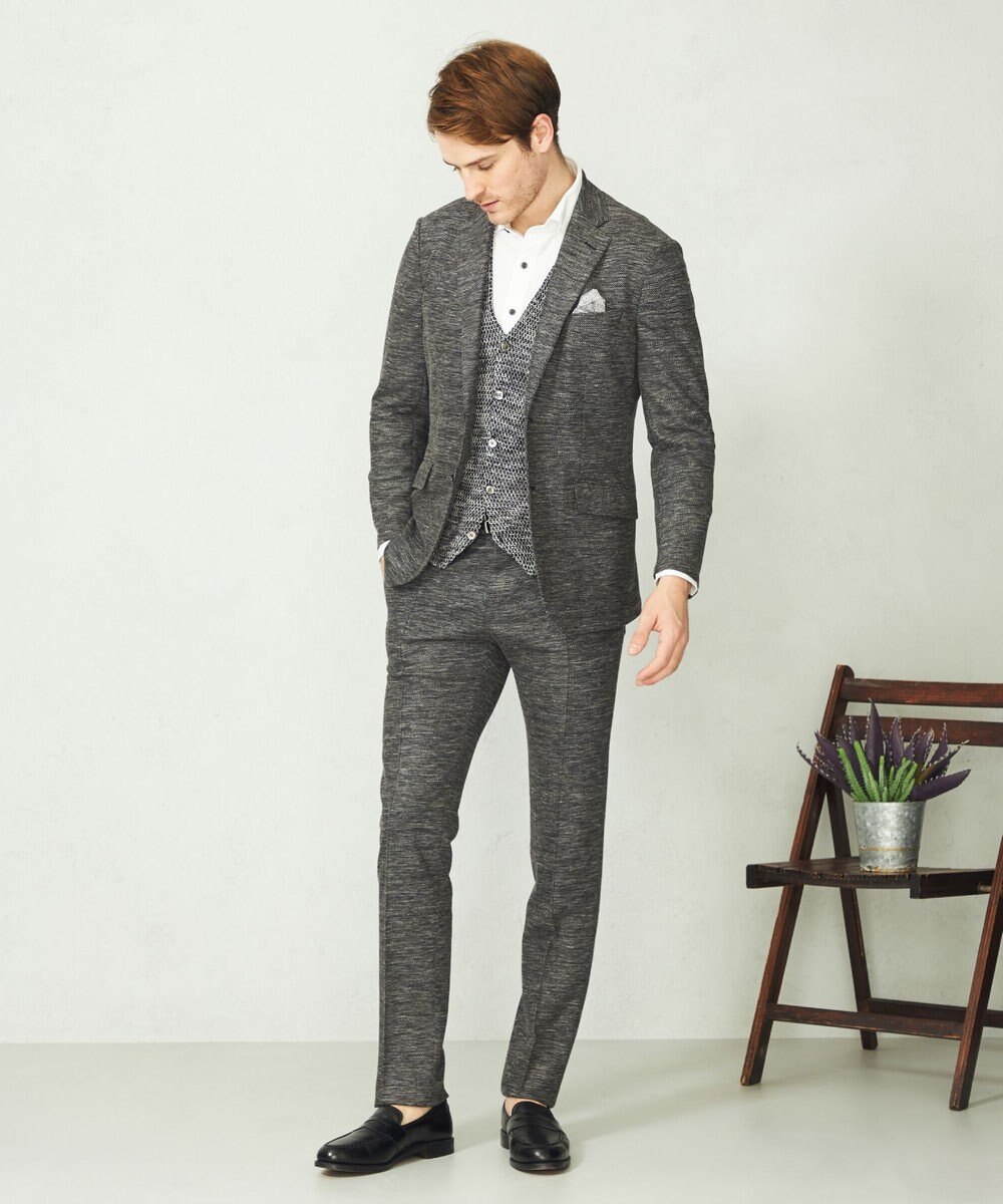 JOSEPH ABBOUD 【キングサイズ・清涼感/軽い/洗える】 スラブギマニットベスト 