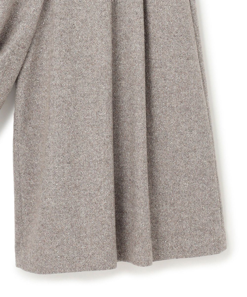 23区 シルクネップヘリンボーン ガウチョ パンツ 