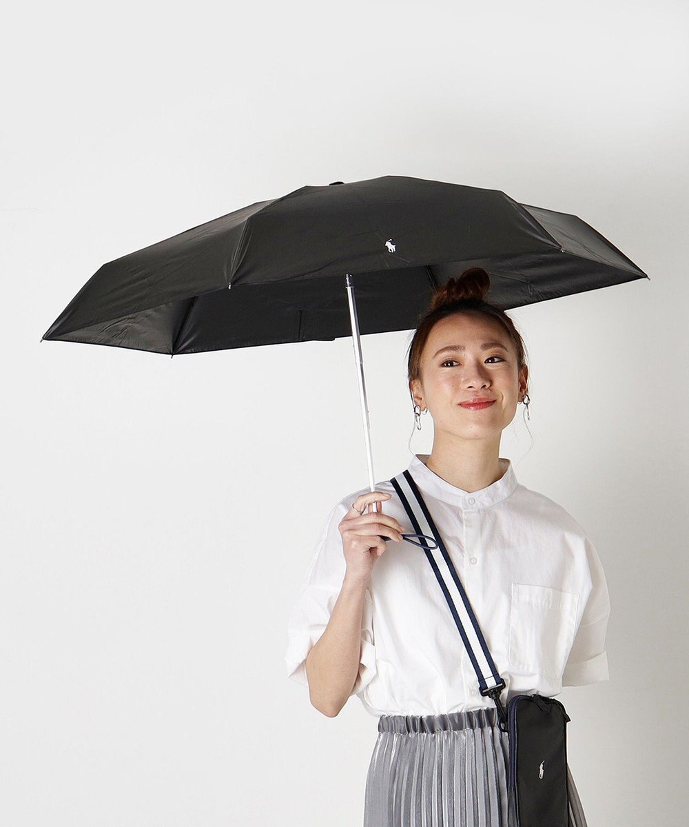 MOONBAT 【WEB限定セット/UV遮蔽率100％】POLO RALPH LAUREN （ポロ ラルフローレン）サコッシュ付き 晴雨兼用 折りたたみ傘 ポロポニー 